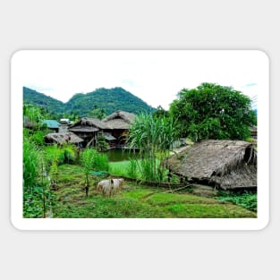 Vietnam - Ha Giang, Village de Tha, Lup, Me Sticker